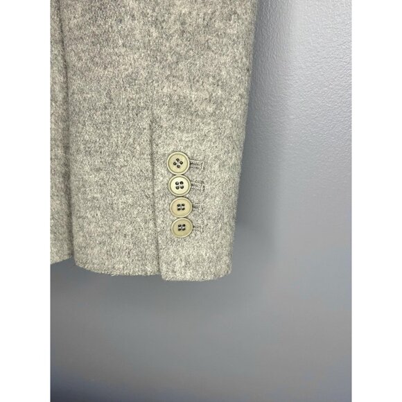 Talbots Blazer Womens 4 Gray Wool Tailored Jacket Classic Career Casual Pockets - Picture 5 of 15